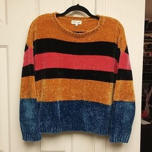 Super Soft Chenille Sweater, Striped